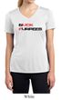 Ladies Fitness Shirt Buck Furpees Moisture Wicking V-neck Tee T-Shirt