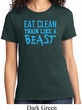 Ladies Fitness Shirt Eat Clean Train Like a Beast Tee T-Shirt