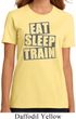 Ladies fitness Shirt Eat Sleep Train Organic Tee T-Shirt