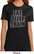 Ladies fitness Shirt Eat Sleep Train Organic Tee T-Shirt
