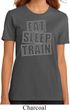 Ladies fitness Shirt Eat Sleep Train Organic Tee T-Shirt