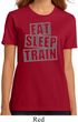 Ladies fitness Shirt Eat Sleep Train Organic Tee T-Shirt