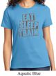 Ladies fitness Shirt Eat Sleep Train Tee T-Shirt