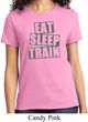 Ladies fitness Shirt Eat Sleep Train Tee T-Shirt