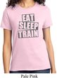 Ladies fitness Shirt Eat Sleep Train Tee T-Shirt