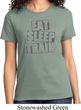 Ladies fitness Shirt Eat Sleep Train Tee T-Shirt