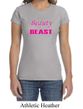 Ladies Fitness Shirt Every Beauty Needs a Beast Crewneck Tee T-Shirt
