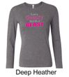 Ladies Fitness Shirt Every Beauty Needs a Beast Long Sleeve Tee
