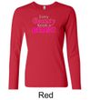 Ladies Fitness Shirt Every Beauty Needs a Beast Long Sleeve Tee