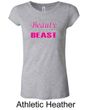 Ladies Fitness Shirt Every Beauty Needs a Beast Longer Length Tee