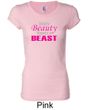 Ladies Fitness Shirt Every Beauty Needs a Beast Longer Length Tee