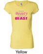 Ladies Fitness Shirt Every Beauty Needs a Beast Longer Length Tee