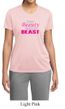 Ladies Fitness Shirt Every Beauty Needs a Beast Moisture Wicking Tee