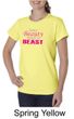 Ladies Fitness Shirt Every Beauty Needs a Beast Organic Tee T-Shirt