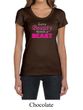 Ladies Fitness Shirt Every Beauty Needs a Beast Scoop Neck Tee T-Shirt