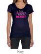 Ladies Fitness Shirt Every Beauty Needs a Beast Scoop Neck Tee T-Shirt