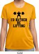 Ladies Fitness Shirt I Rather Be Lifting Moisture Wicking Tee T-Shirt