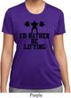Ladies Fitness Shirt I Rather Be Lifting Moisture Wicking Tee T-Shirt