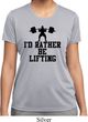 Ladies Fitness Shirt I Rather Be Lifting Moisture Wicking Tee T-Shirt