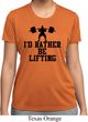 Ladies Fitness Shirt I Rather Be Lifting Moisture Wicking Tee T-Shirt