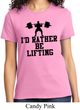 Ladies Fitness Shirt I Rather Be Lifting Tee T-Shirt