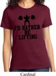 Ladies Fitness Shirt I Rather Be Lifting Tee T-Shirt