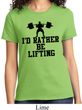 Ladies Fitness Shirt I Rather Be Lifting Tee T-Shirt