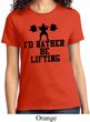 Ladies Fitness Shirt I Rather Be Lifting Tee T-Shirt