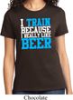 Ladies Fitness Shirt I Train For Beer Tee T-Shirt