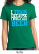 Ladies Fitness Shirt I Train For Beer Tee T-Shirt
