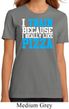 Ladies Fitness Shirt I Train For Pizza Organic Tee T-Shirt