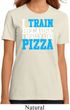 Ladies Fitness Shirt I Train For Pizza Organic Tee T-Shirt