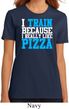 Ladies Fitness Shirt I Train For Pizza Organic Tee T-Shirt