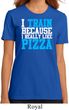 Ladies Fitness Shirt I Train For Pizza Organic Tee T-Shirt