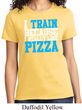 Ladies Fitness Shirt I Train For Pizza Tee T-Shirt