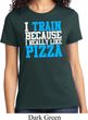 Ladies Fitness Shirt I Train For Pizza Tee T-Shirt