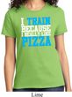 Ladies Fitness Shirt I Train For Pizza Tee T-Shirt