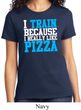 Ladies Fitness Shirt I Train For Pizza Tee T-Shirt