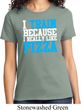 Ladies Fitness Shirt I Train For Pizza Tee T-Shirt