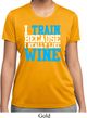 Ladies Fitness Shirt I Train For Wine Moisture Wicking Tee T-Shirt