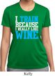 Ladies Fitness Shirt I Train For Wine Moisture Wicking Tee T-Shirt