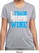 Ladies Fitness Shirt I Train For Wine Moisture Wicking Tee T-Shirt