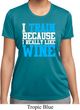 Ladies Fitness Shirt I Train For Wine Moisture Wicking Tee T-Shirt