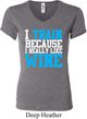 Ladies Fitness Shirt I Train For Wine V-neck Tee T-Shirt