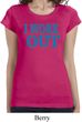 Ladies Fitness Shirt I Work Out Longer Length Tee T-Shirt