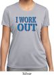 Ladies Fitness Shirt I Work Out Moisture Wicking Tee T-Shirt