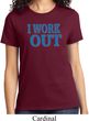 Ladies Fitness Shirt I Work Out Tee T-Shirt
