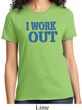 Ladies Fitness Shirt I Work Out Tee T-Shirt