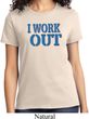 Ladies Fitness Shirt I Work Out Tee T-Shirt