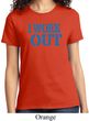 Ladies Fitness Shirt I Work Out Tee T-Shirt